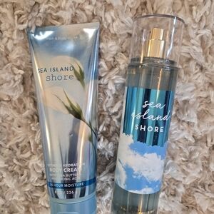 Bath And Body Cream And Fragrance Mist Seashore Island